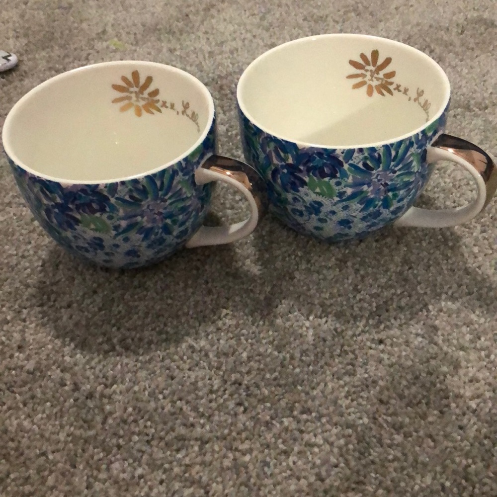 Lilly pulitzer ceramic mugs
